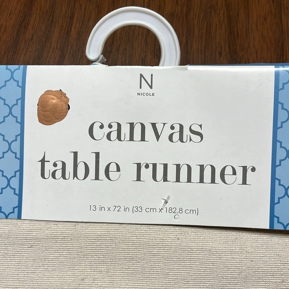 Nicole Canvas table runner, new‎